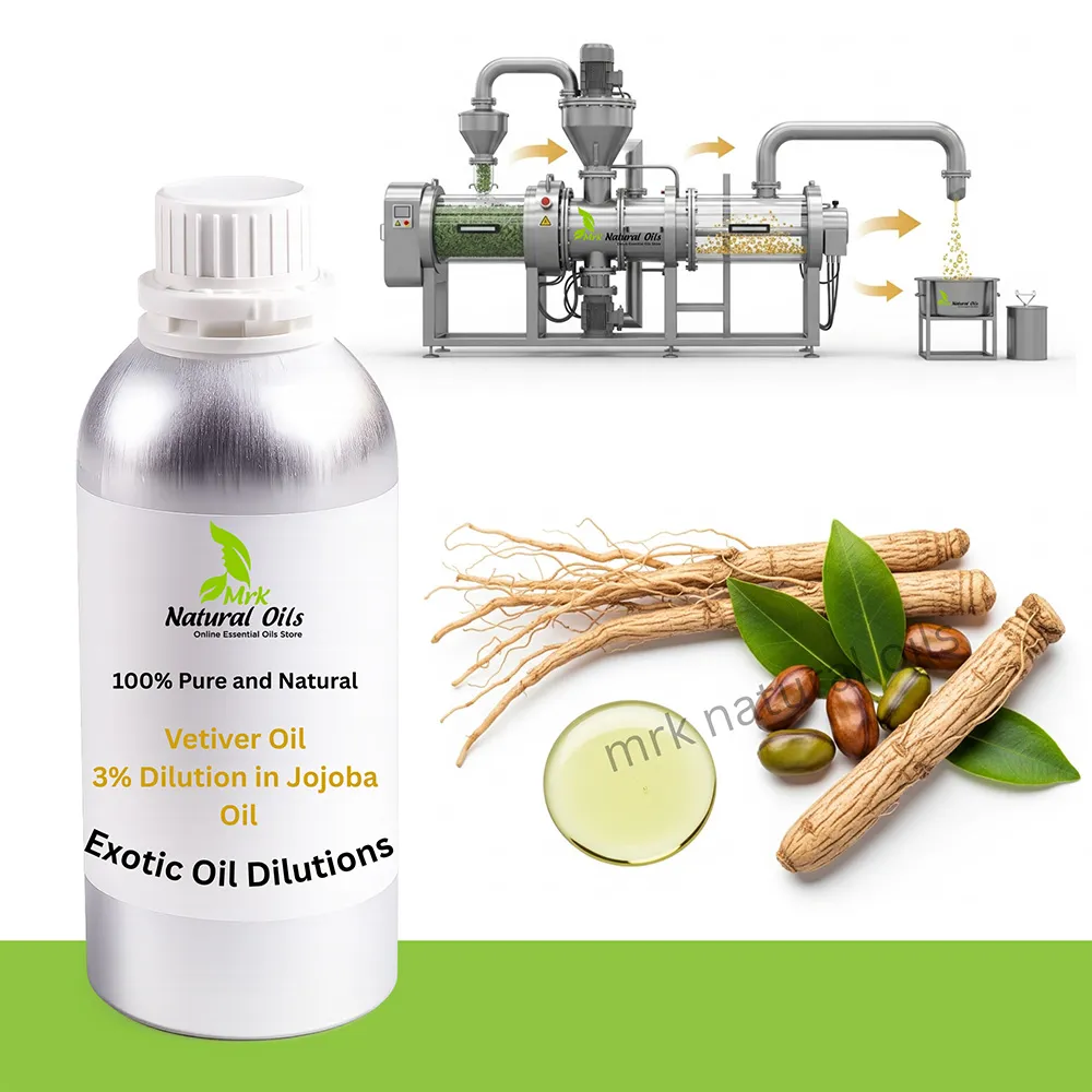 Vetiver Oil 3% Dilution in Jojoba Oil